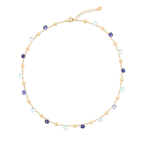 Marco Bicego Paradise Single Strand Topaz & Iolite Necklace