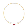 Marco Bicego Masai Collar Necklace With Pink Tourmaline and Diamonds