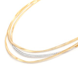 Marco Bicego Marrakech Three-Strand Coil Necklace With Diamond Bar