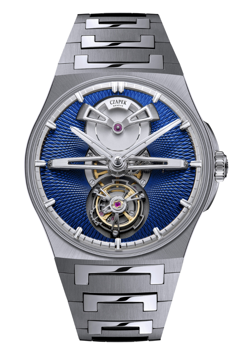 Czapek Antarctique Tourbillon Titanium Cosmic Blue