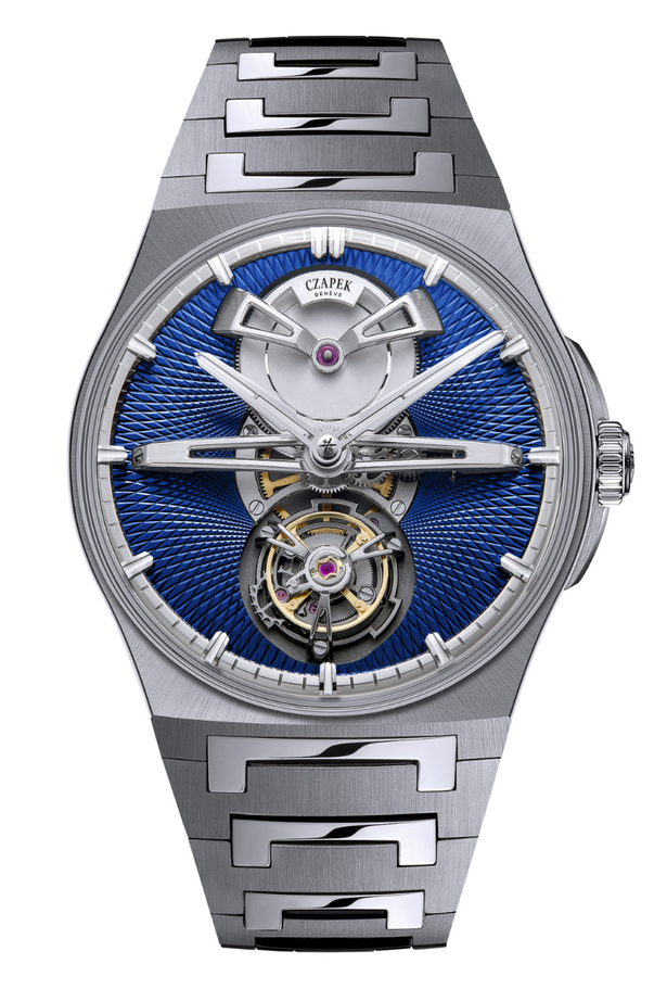 Czapek Antarctique Tourbillon Titanium Cosmic Blue