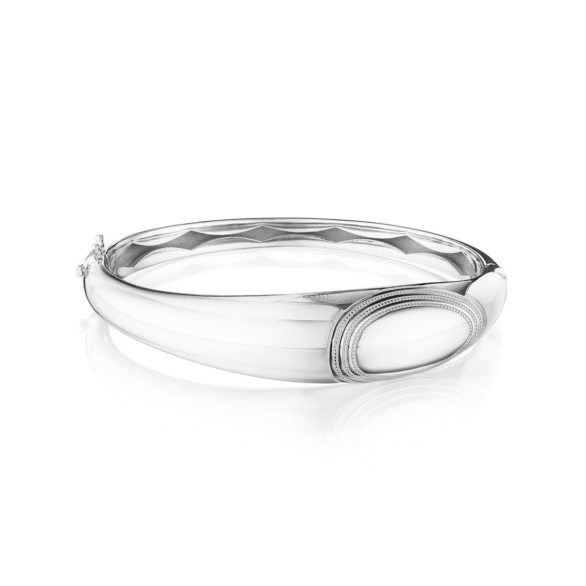 Tacori Crescent Eclipse High Polish Silver Domed Bangle