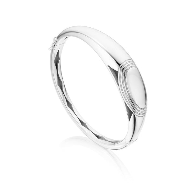Tacori Crescent Eclipse High Polish Silver Domed Bangle