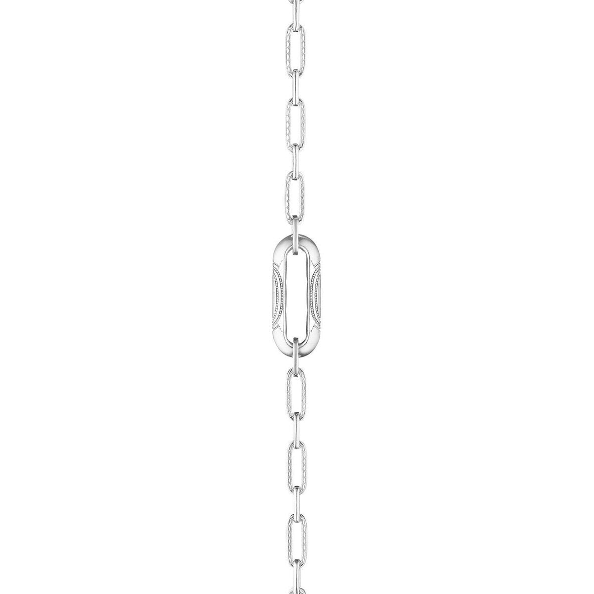 Tacori Crescent Eclipse Silver Link Pendant Necklace