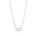 Tacori Crescent Eclipse Silver Link Pendant Necklace