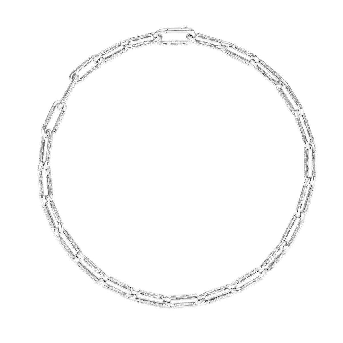Tacori Crescent Eclipse High Polish Silver Large Link Necklace