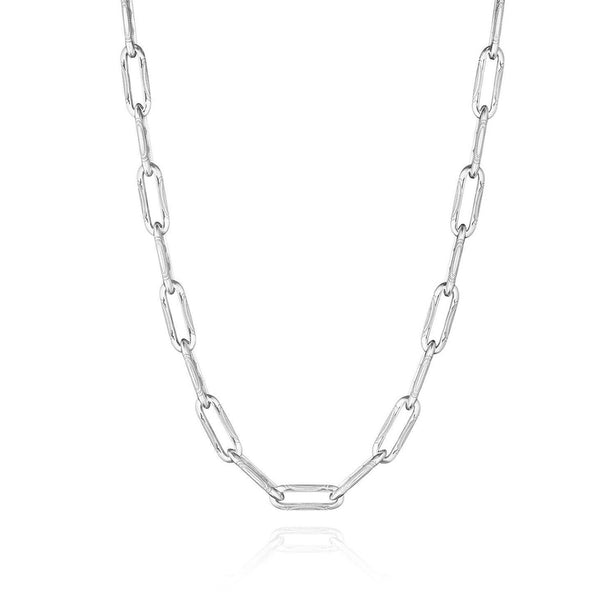 Tacori Crescent Eclipse High Polish Silver Large Link Necklace