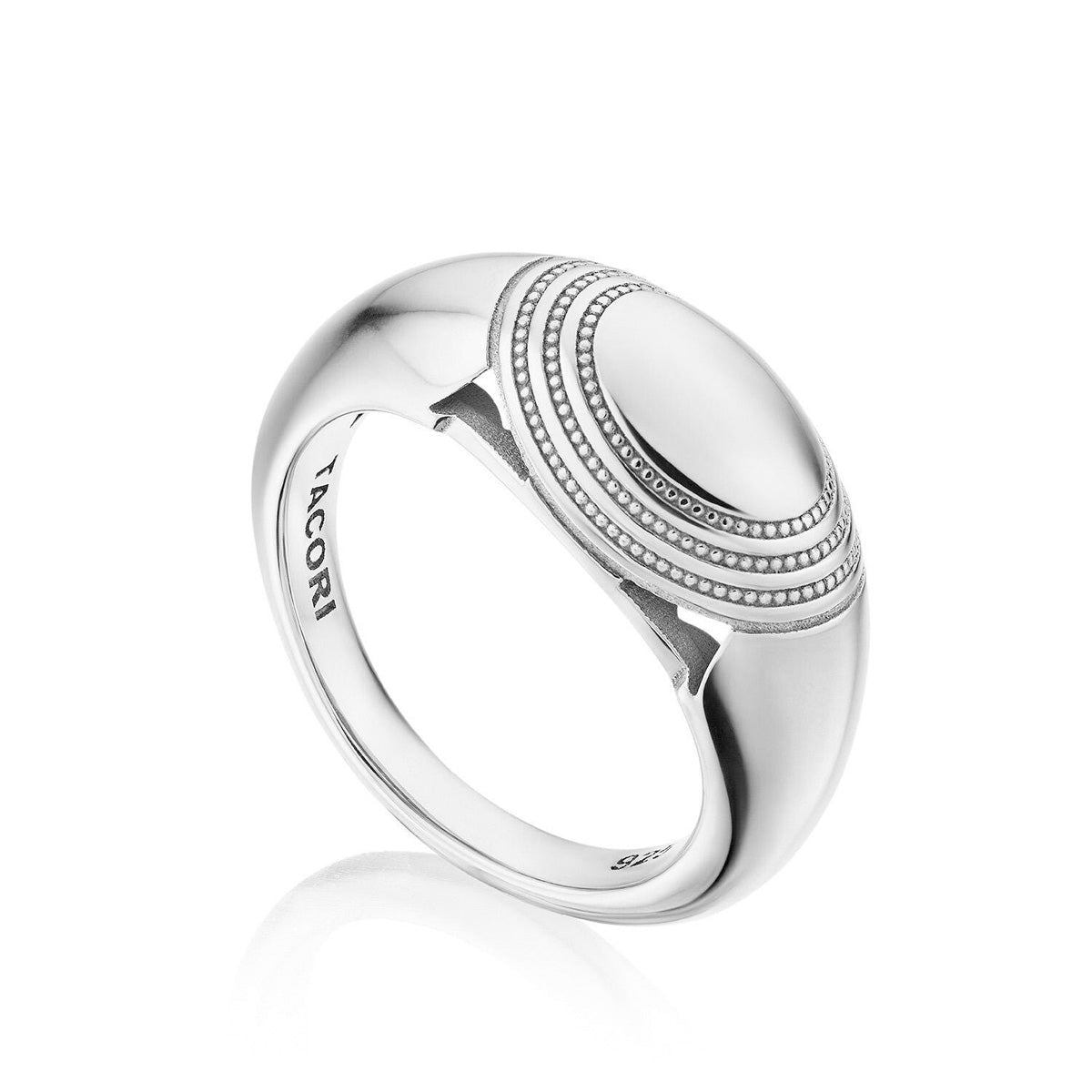 Tacori Crescent Eclipse High Polish Silver Domed Ring