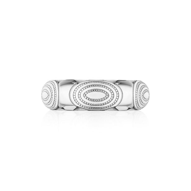 Tacori Crescent Eclipse Milgrain Silver Ring