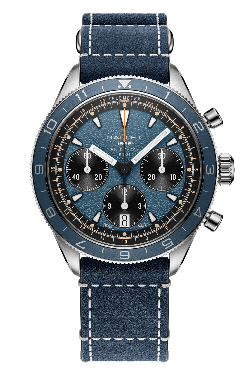 Gallet Multichron Pilot 42mm Automatic Chronograph AG2303171C1W1