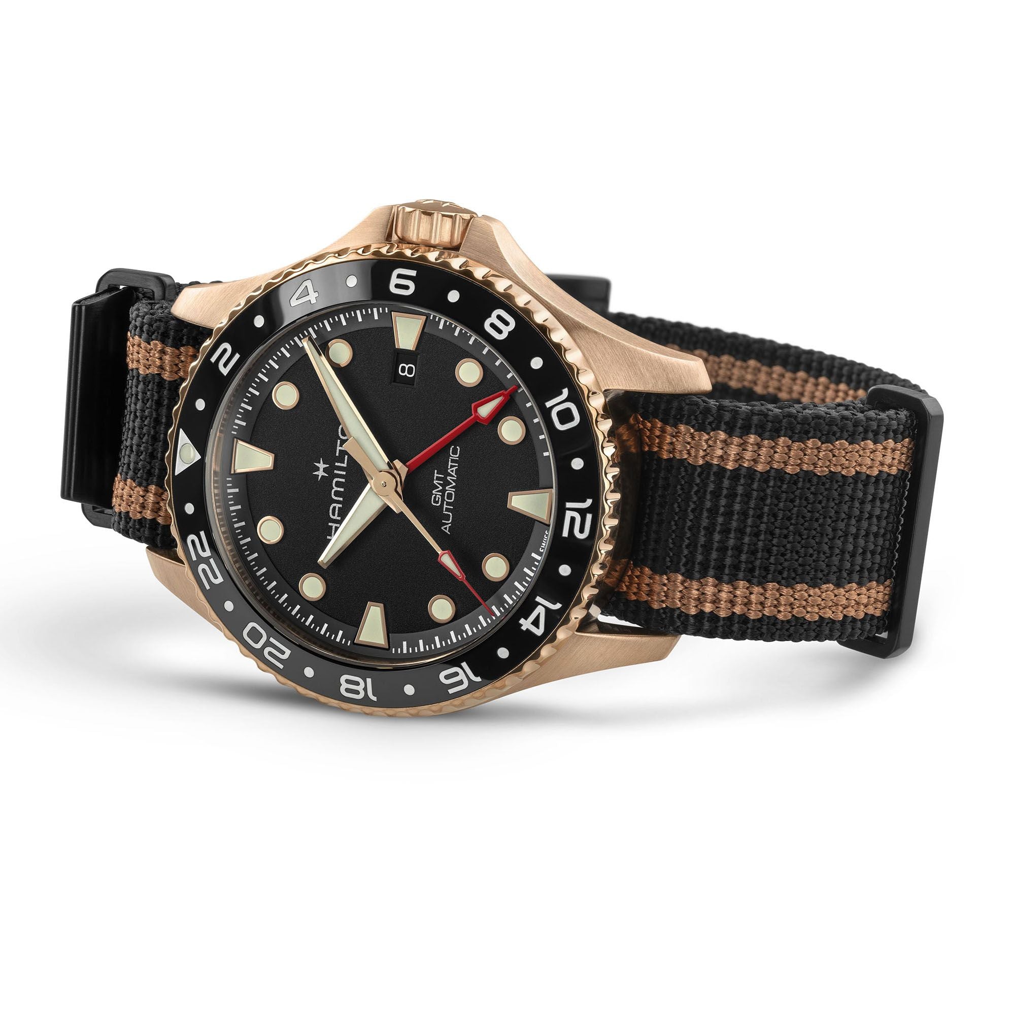 Hamilton Khaki Navy Scuba Auto GMT Bronze 43mm H82565930