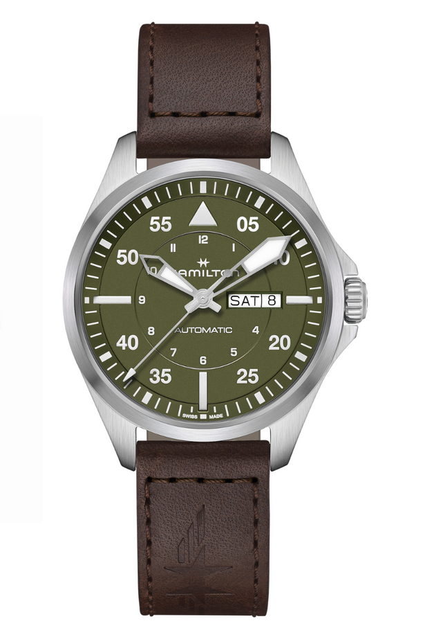 Hamilton Khaki Aviation Pilot Day Date Auto H64635560