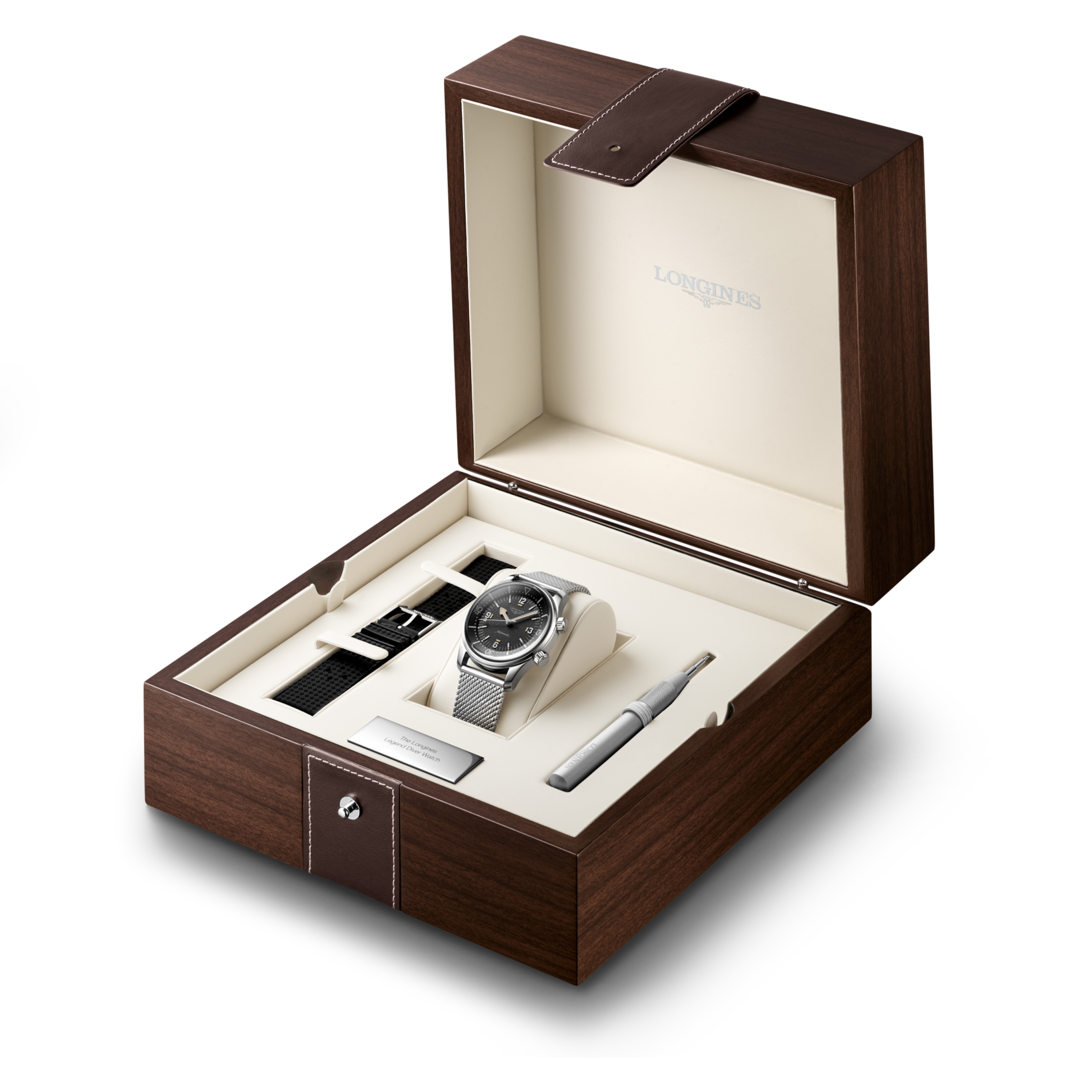 Longines Legend Diver Box Set L3.795.4.59.9 – Topper Fine Jewelers Longines Legend Diver Box Set L3.795.4.59.9 – Topper Fine Jewelers
