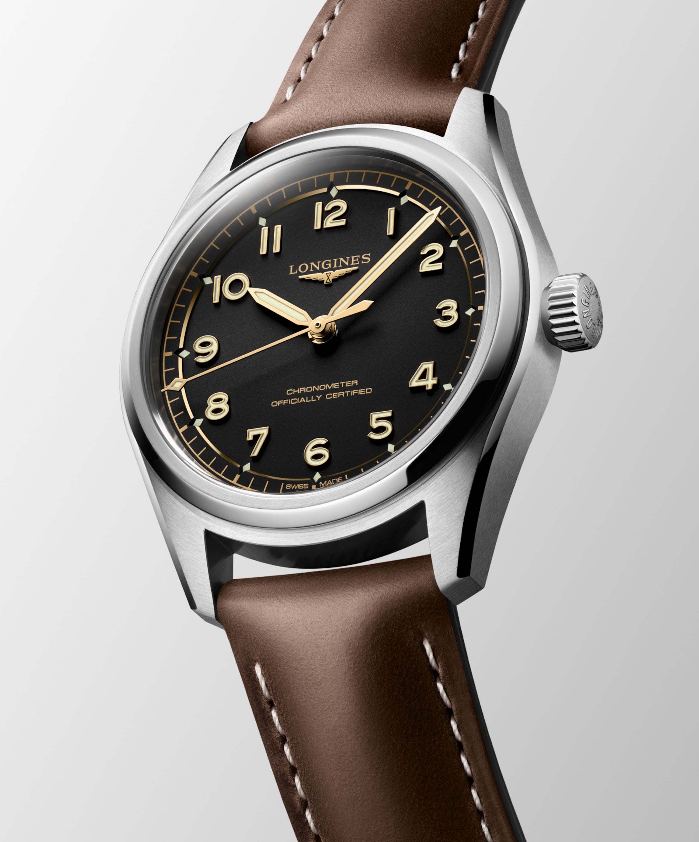 Longines Spirit Pilot 39mm Automatic Chronometer L3.809.4.53.2
