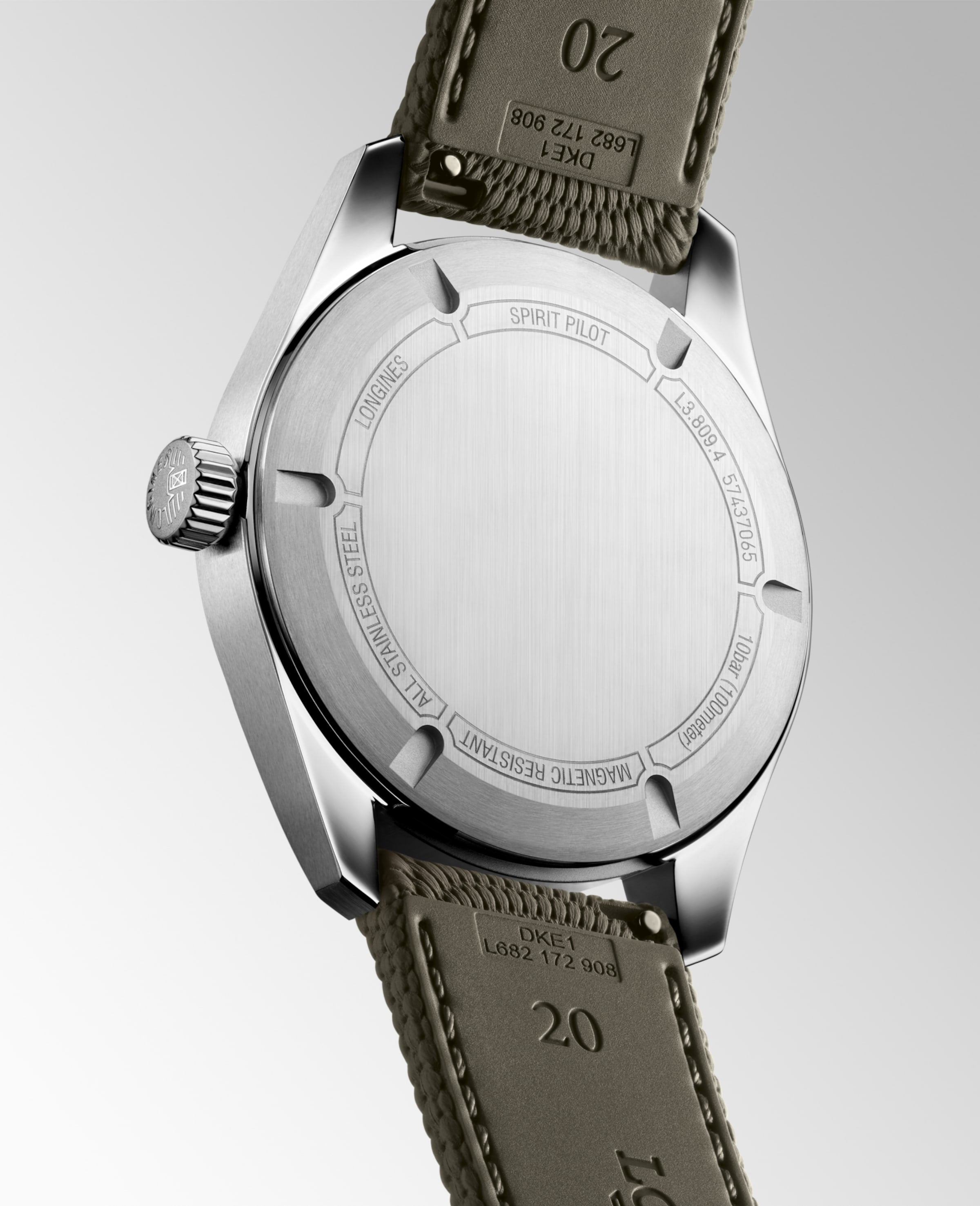 Longines Spirit Pilot 39mm Automatic Chronometer L3.809.4.53.9