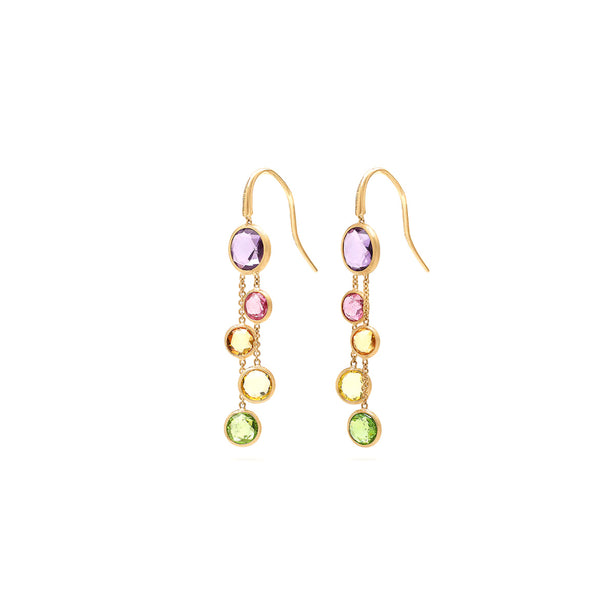 Marco Bicego Jaipur Color Gemstone Two-Strand Earrings