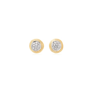 Marco Bicego Jaipur Gold Diamond Pavé Stud Earrings