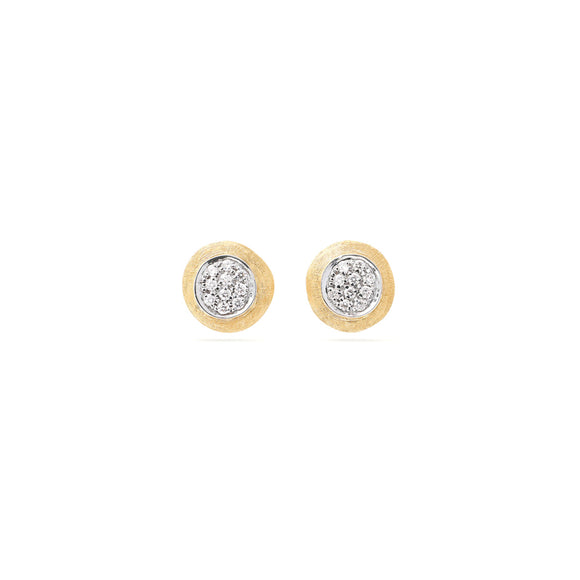 Marco Bicego Jaipur Gold Diamond Pavé Stud Earrings