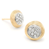 Marco Bicego Jaipur Gold Diamond Pavé Stud Earrings