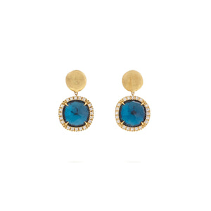 Marco Bicego Jaipur Color London Blue Topaz & Diamond Earrings