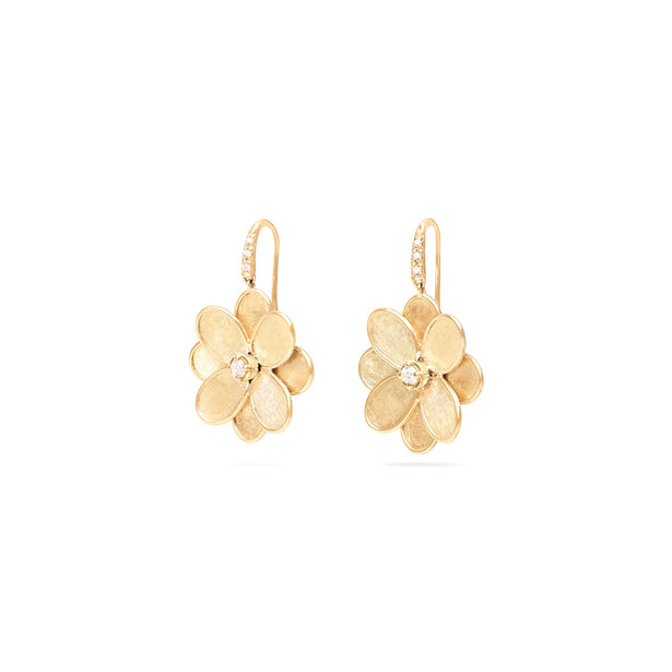 Marco Bicego Petali Flower Drop Earrings with Diamonds