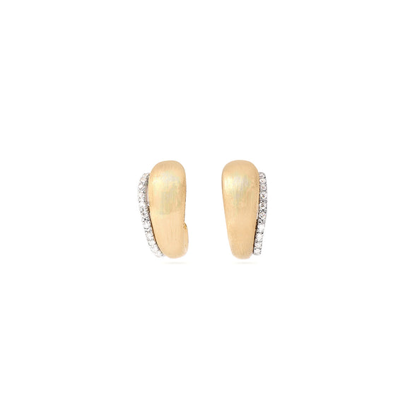 Marco Bicego Lucia Graduated Huggie Earrings With Diamonds