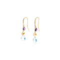 Marco Bicego Paradise Gemstone Earrings With Diamonds And Blue Topaz Accents