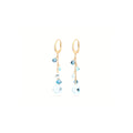 Marco Bicego Paradise Single Strand Topaz Earrings with Diamond Accent