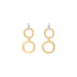 Marco Bicego Jaipur Gold Double Drop Earrings with Diamonds