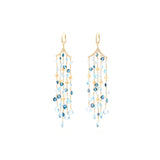 Marco Bicego Paradise Mixed Topaz Five Strand Chandelier Earrings