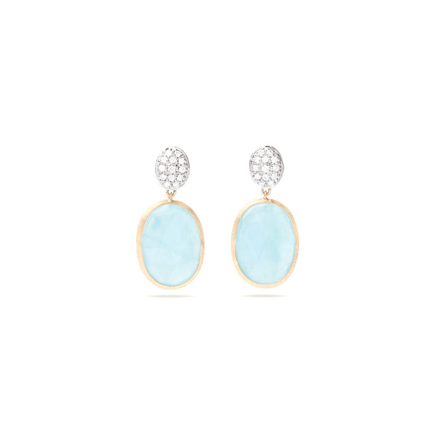 Marco Bicego Siviglia Aquamarine and Diamond Drop Earrings