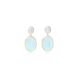 Marco Bicego Siviglia Aquamarine and Diamond Drop Earrings