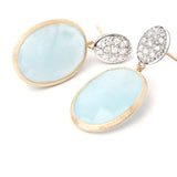 Marco Bicego Siviglia Aquamarine and Diamond Drop Earrings