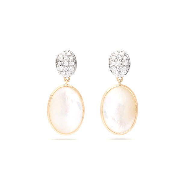 Marco Bicego Siviglia Mother of Pearl & Diamond Drop Earrings