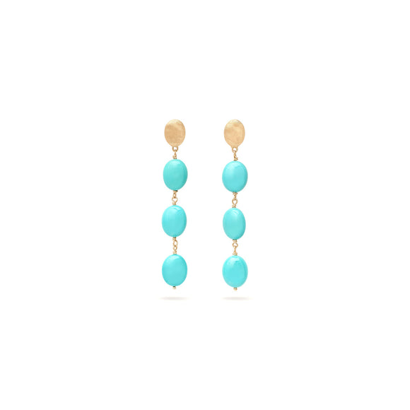 Marco Bicego Siviglia Statement Earrings with Turquoise