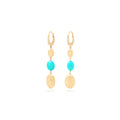 Marco Bicego Siviglia Drop Earrings with Turquoise and Diamond Clip