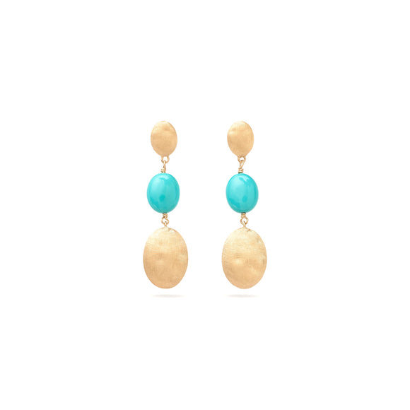 Marco Bicego Siviglia Drop Earrings with Turquoise