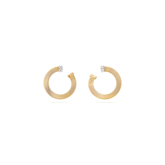 Marco Bicego Masai Hoop Earrings With Diamonds