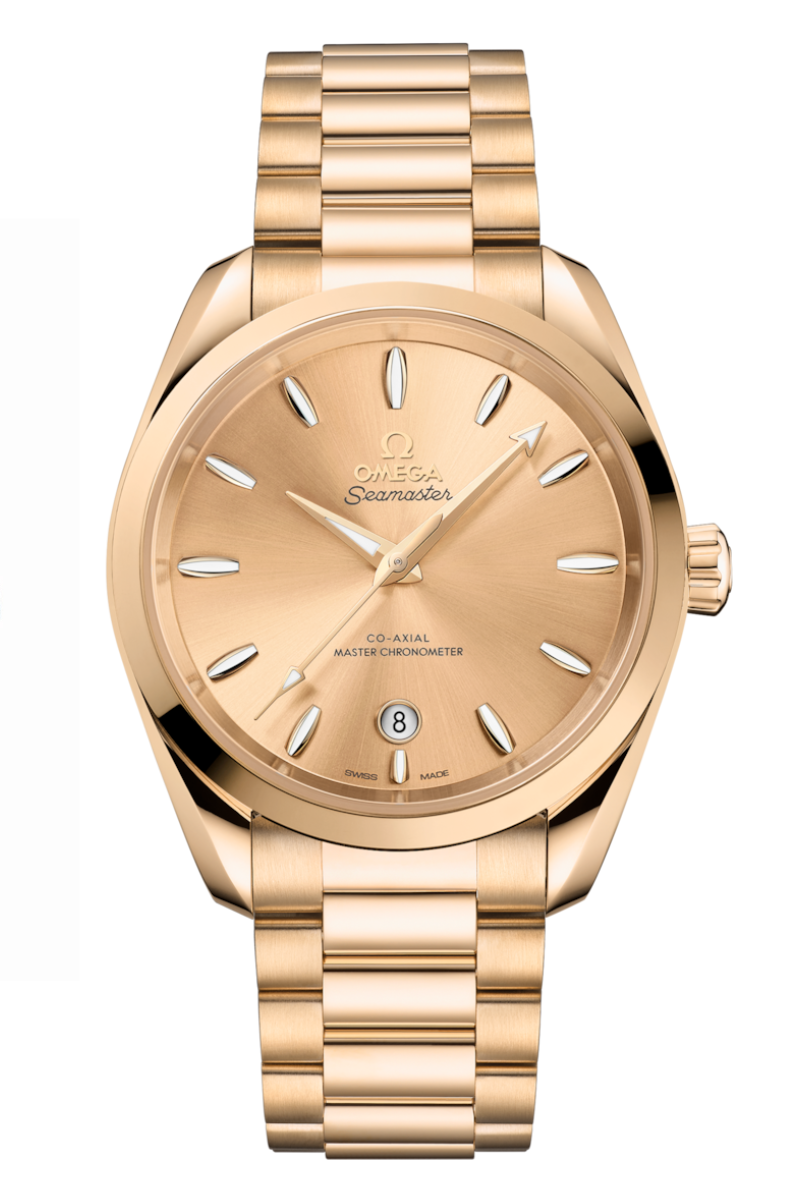Omega Seamaster Aqua Terra Shades Moonshine Gold Anti magnetic Watch 220.50.38.20.08.001