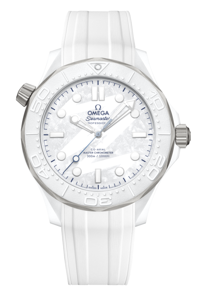 Omega Seamaster Diver 300M Milano Cortina 2026 White Ceramic