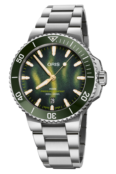 Oris Aquis Date 41.5mm Kelp Forest Limited Edition 01 733 7787 4187-Set