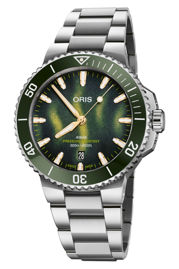 Oris Aquis Date 41.5mm Kelp Forest Limited Edition 01 733 7787 4187-Set