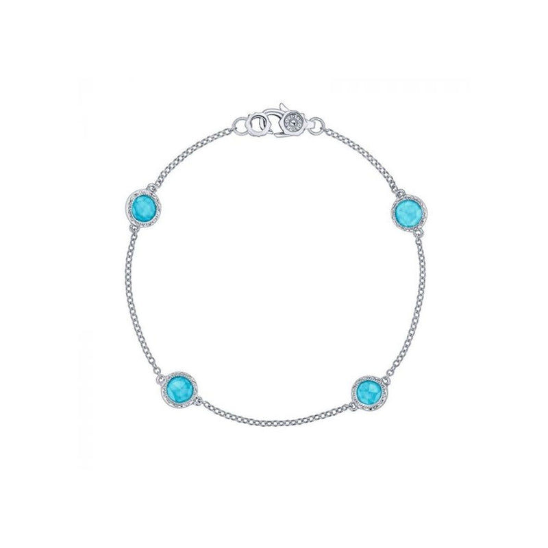 Tacori Four Station Neolite Turquoise Bracelet