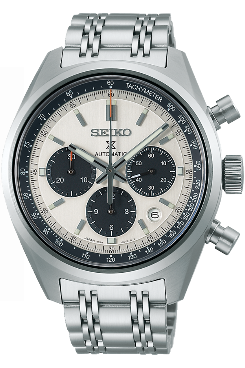 Seiko black chronograph clearance