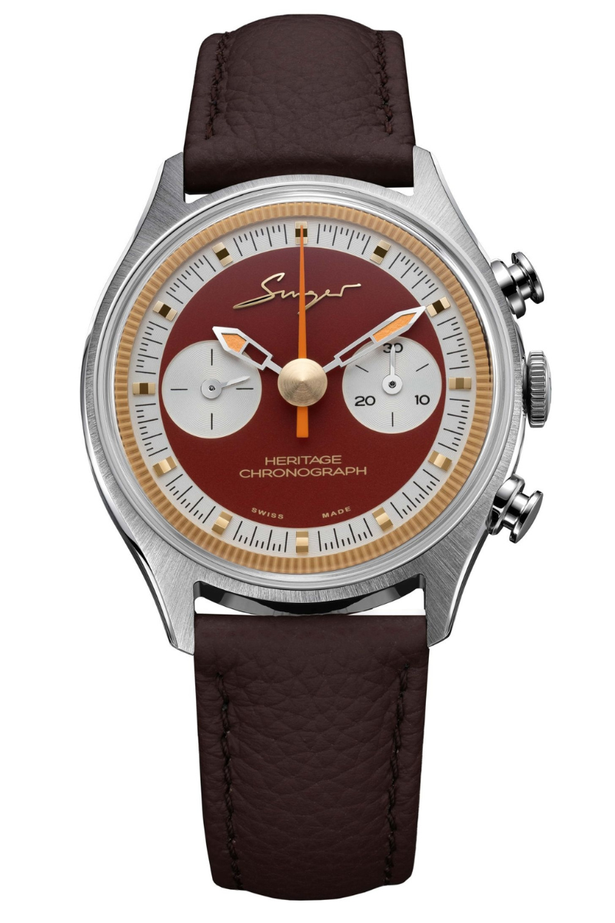 Singer Reimagined Heritage Chronograph 'Terracotta' Gulf Edition SR603