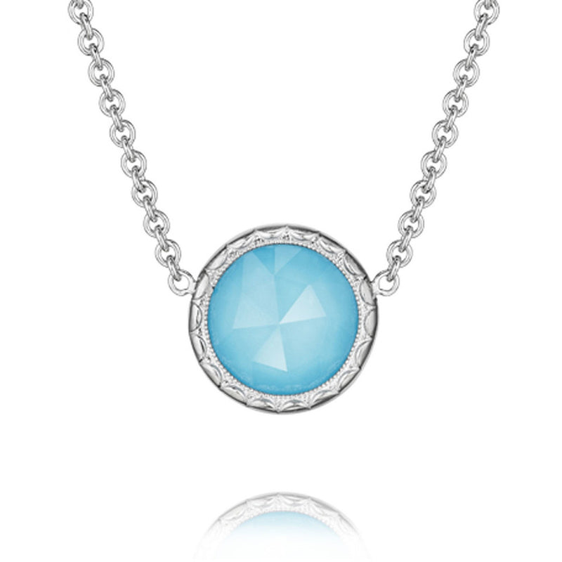 Tacori Crescent Embrace Neo-Turquoise Pendant Necklace