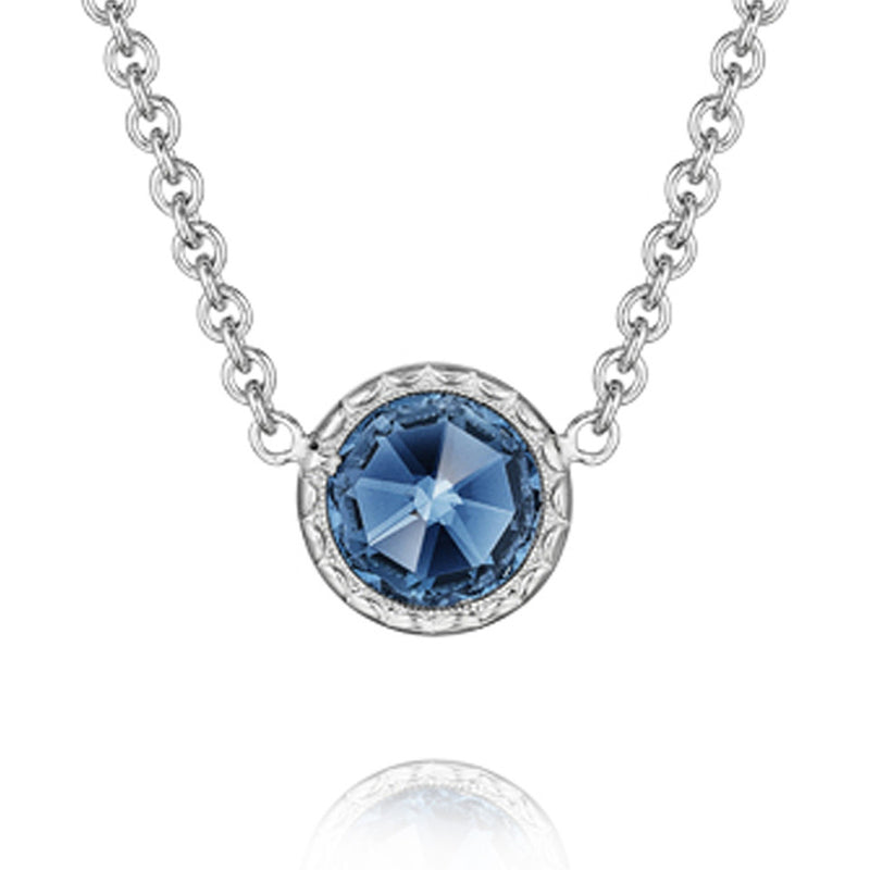 Tacori London Blue Topaz Silver Pendant Necklace