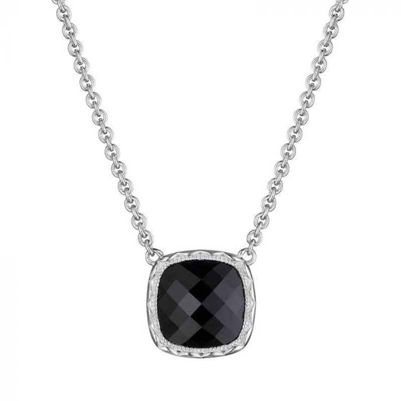 Tacori Bold Cushion Gem Necklace With Black Onyx