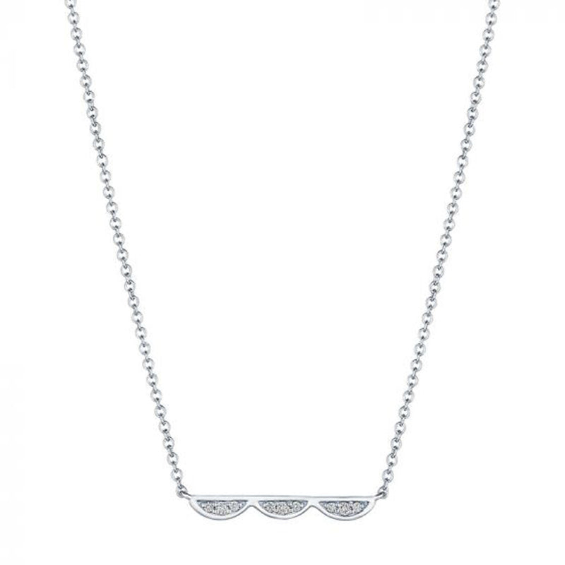 Tacori Closed Three Crescents Diamond Necklace