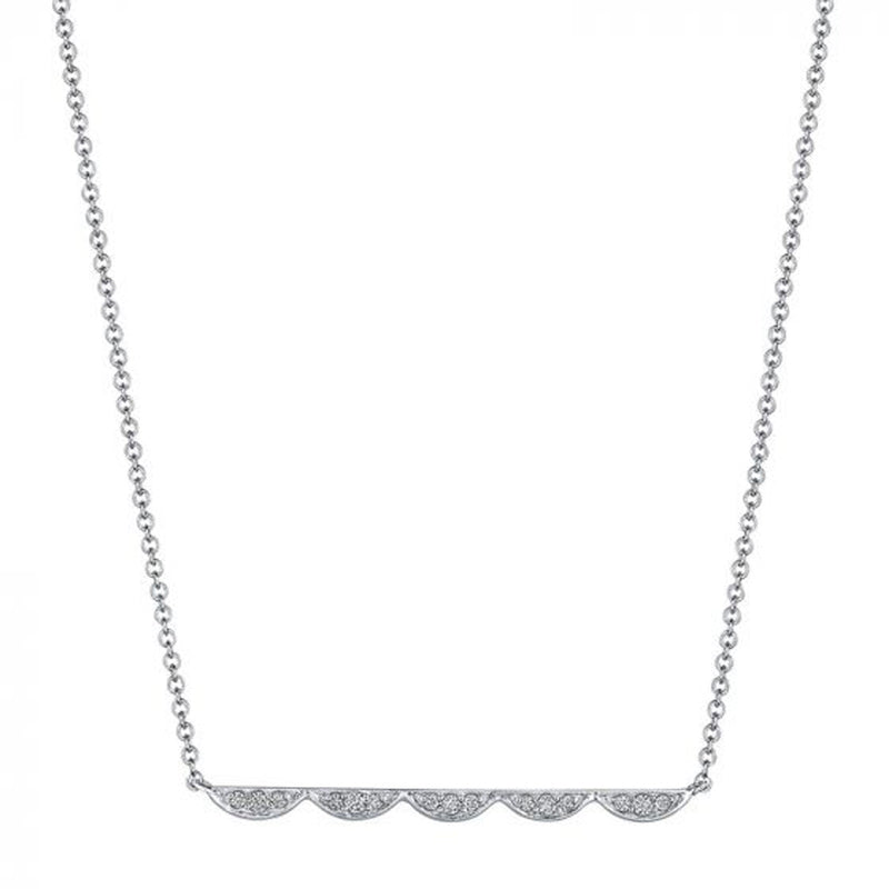 Tacori Closed Crescent Diamond Necklace